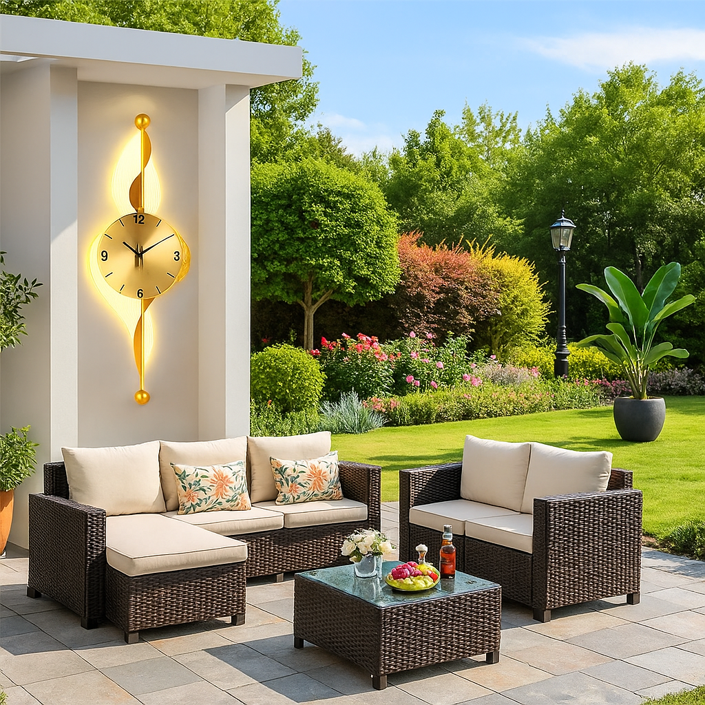 LuxeLine Digital Wall Clock