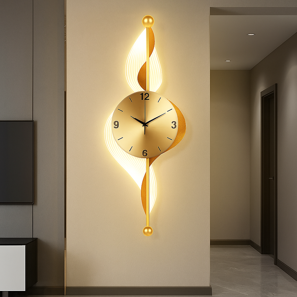 LuxeLine Digital Wall Clock