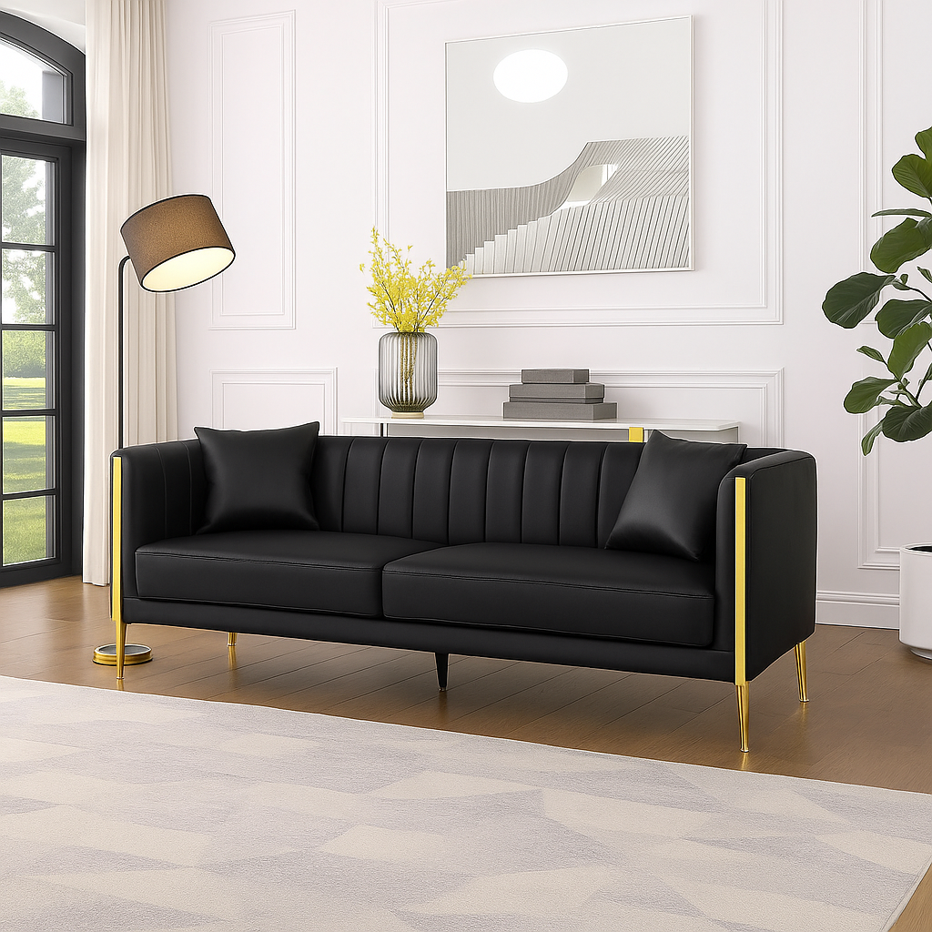 Velour Luxe Sofa