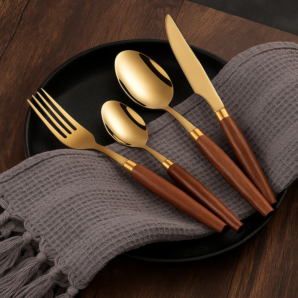 Wooden Sapele Flatware
