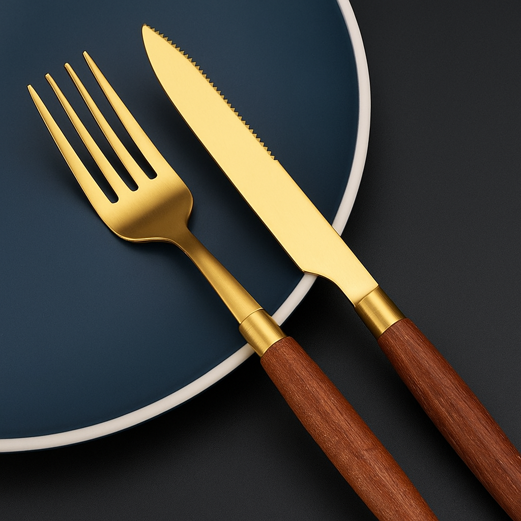 Wooden Sapele Flatware