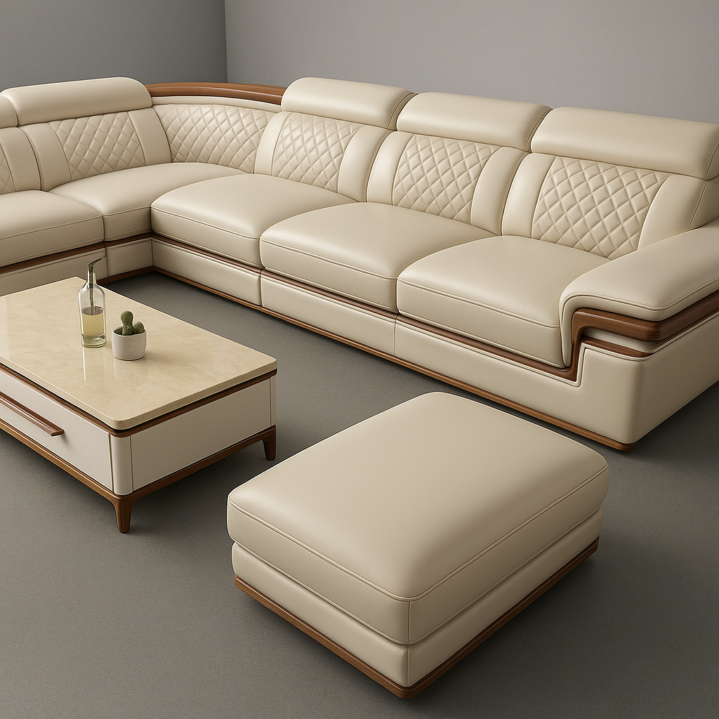 Siena Premium Italian Genuine Leather Sofa