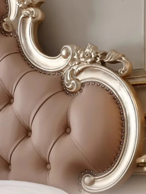 Pretty King Size Bed Frame French Style Pink Queen Bed Princess Modern Letto Matrimoniale Bedroom Furniture Luxury