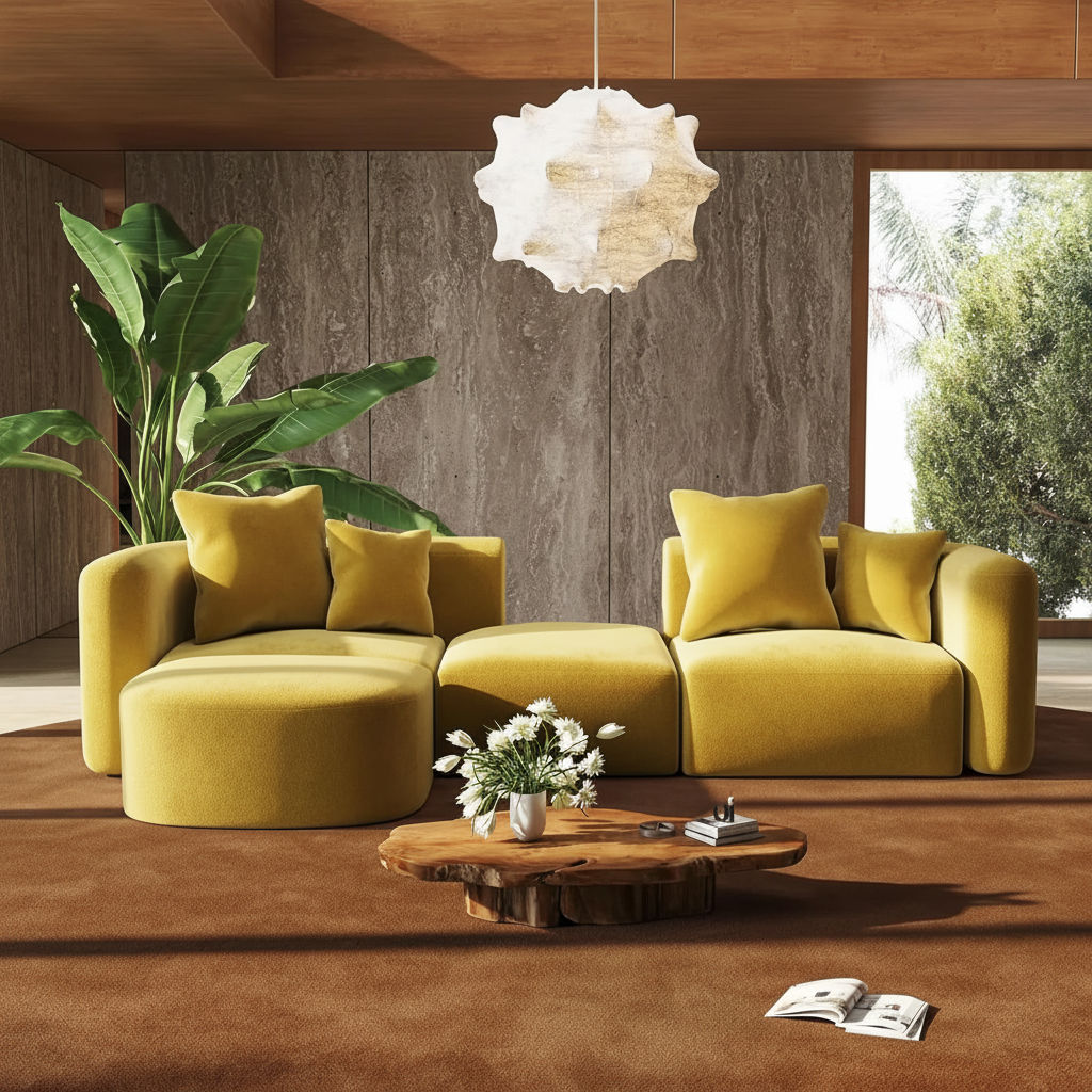 8K Hyperrealistic Luxury Living Room