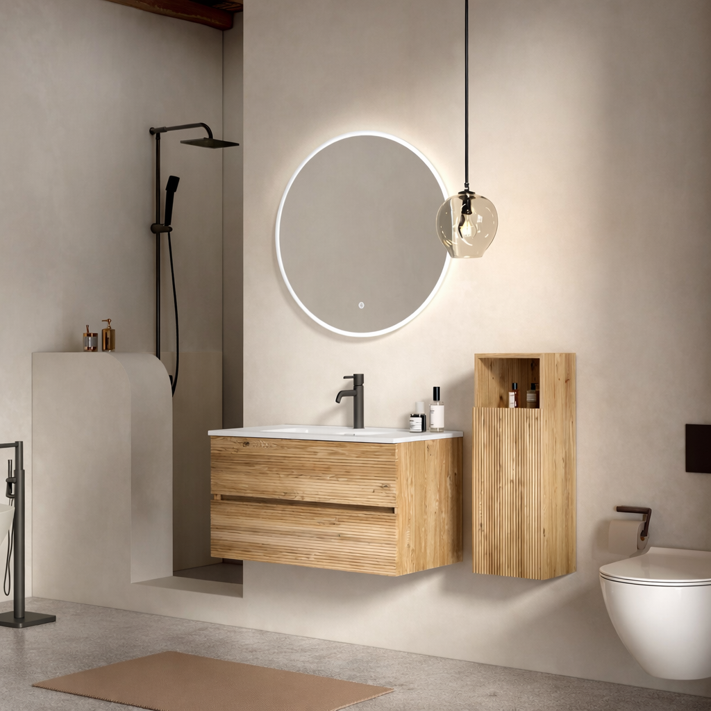 Nordic Mist Mirror Bath Furniture