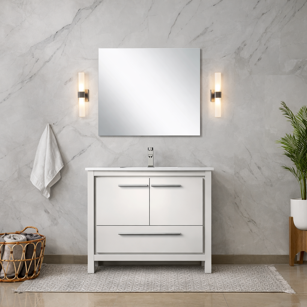Capri Bianca Vanity Bath Furniture