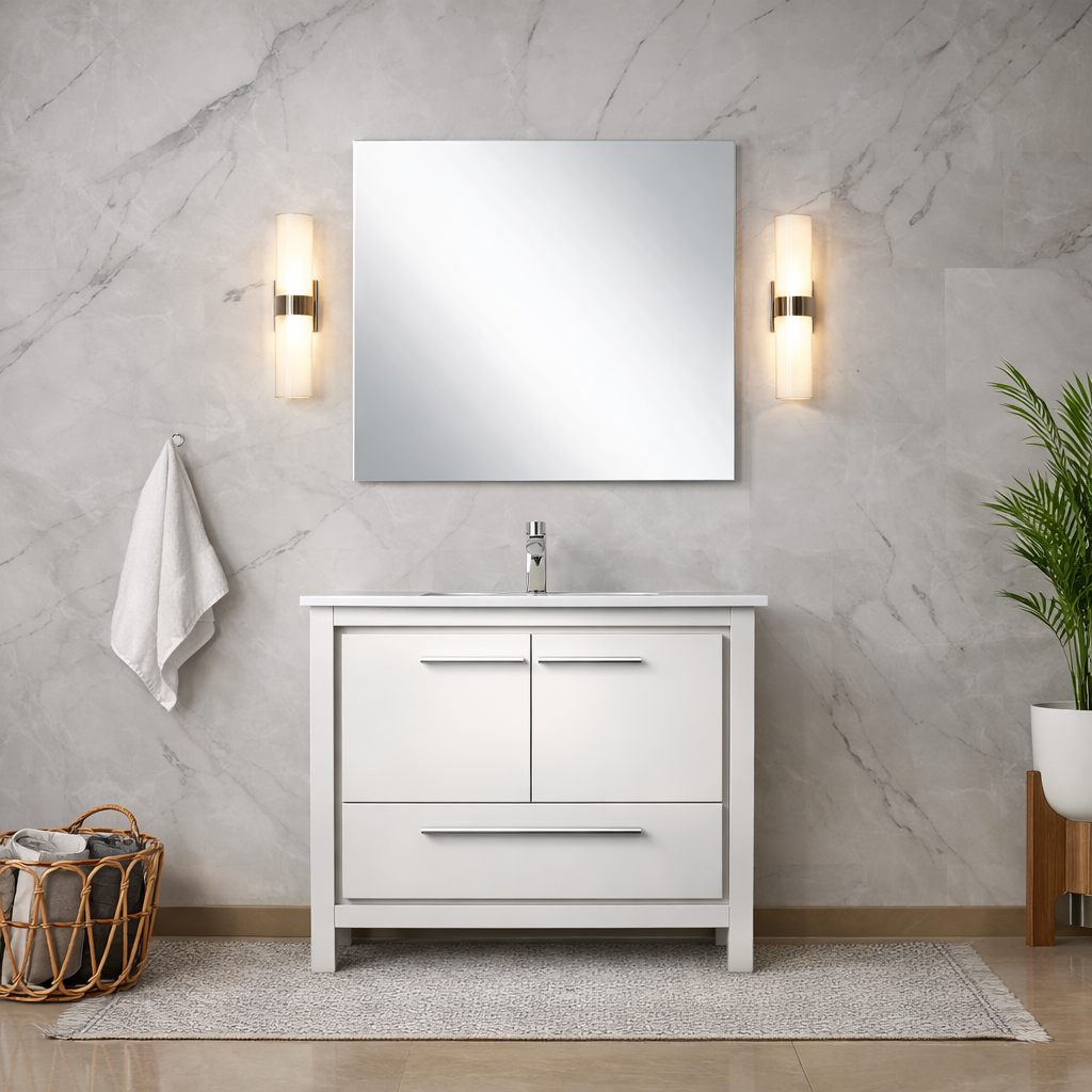 Capri Bianca Vanity Bath Furniture