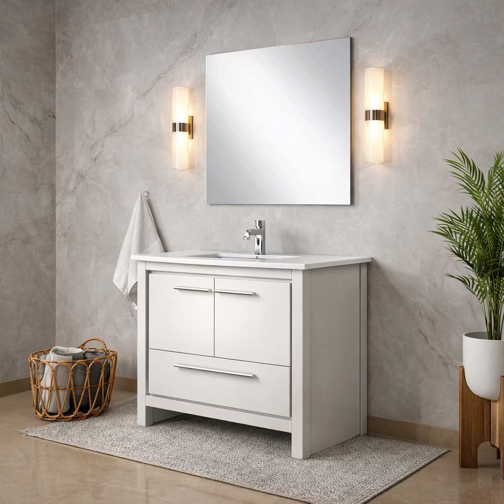 Capri Bianca Vanity Bath Furniture
