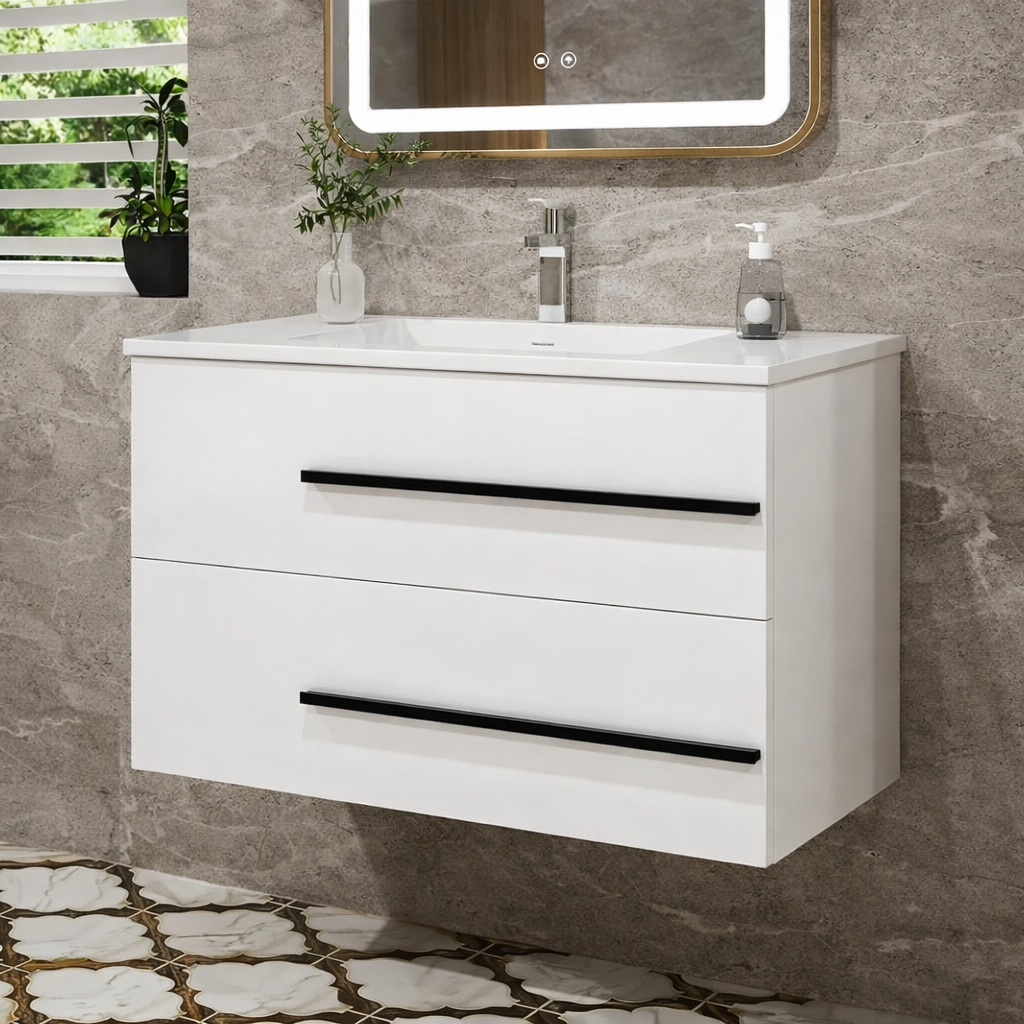 Lucca Luna Vanity Unit Bath Furniture