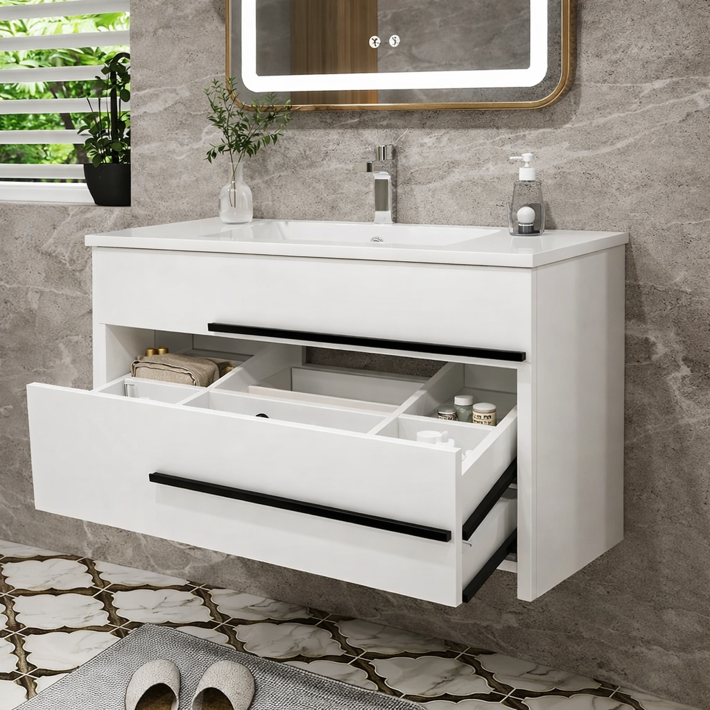 Lucca Luna Vanity Unit Bath Furniture