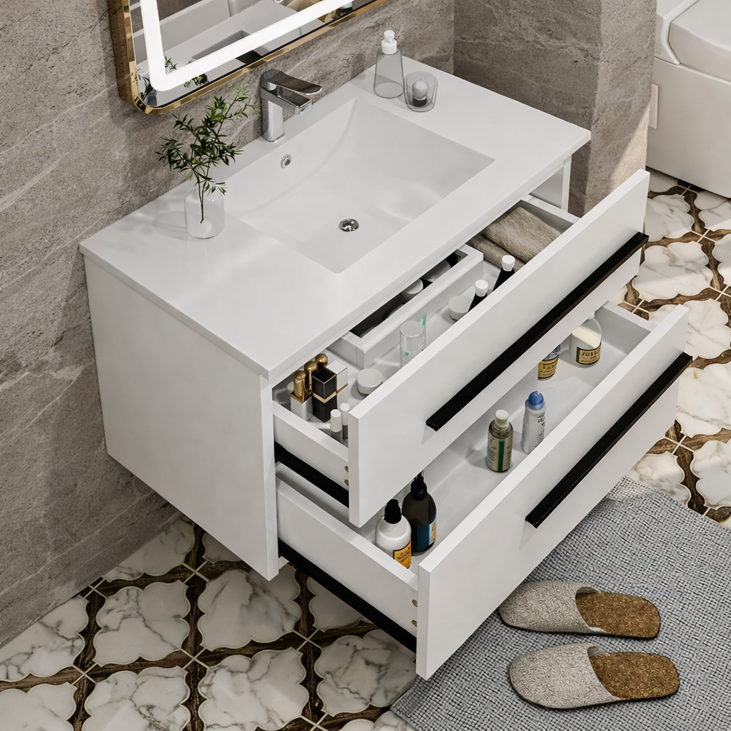 Lucca Luna Vanity Unit Bath Furniture
