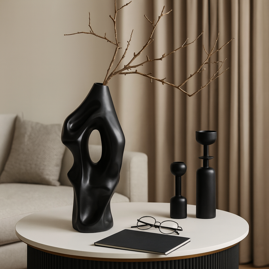 Nefara Obsidian Vase