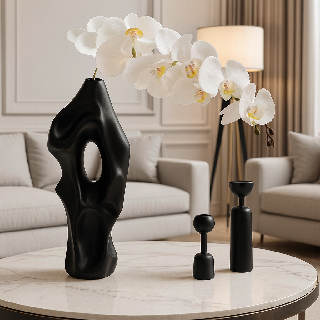 Nefara Obsidian Vase