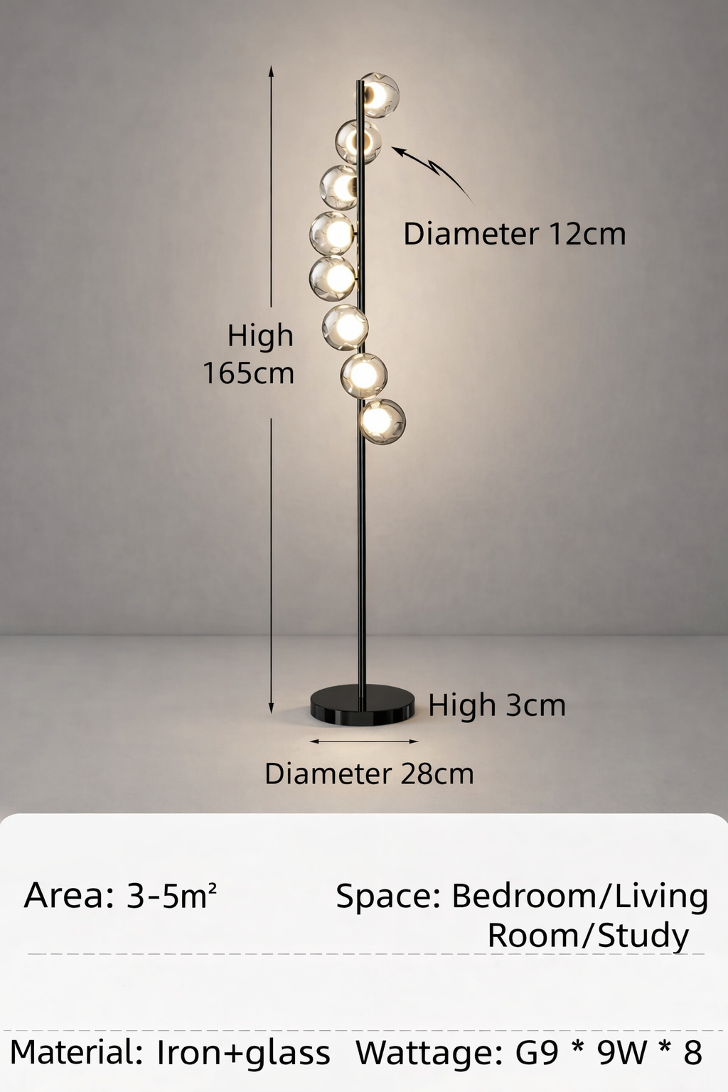 Regalia Crystal Standing Floor Lamps
