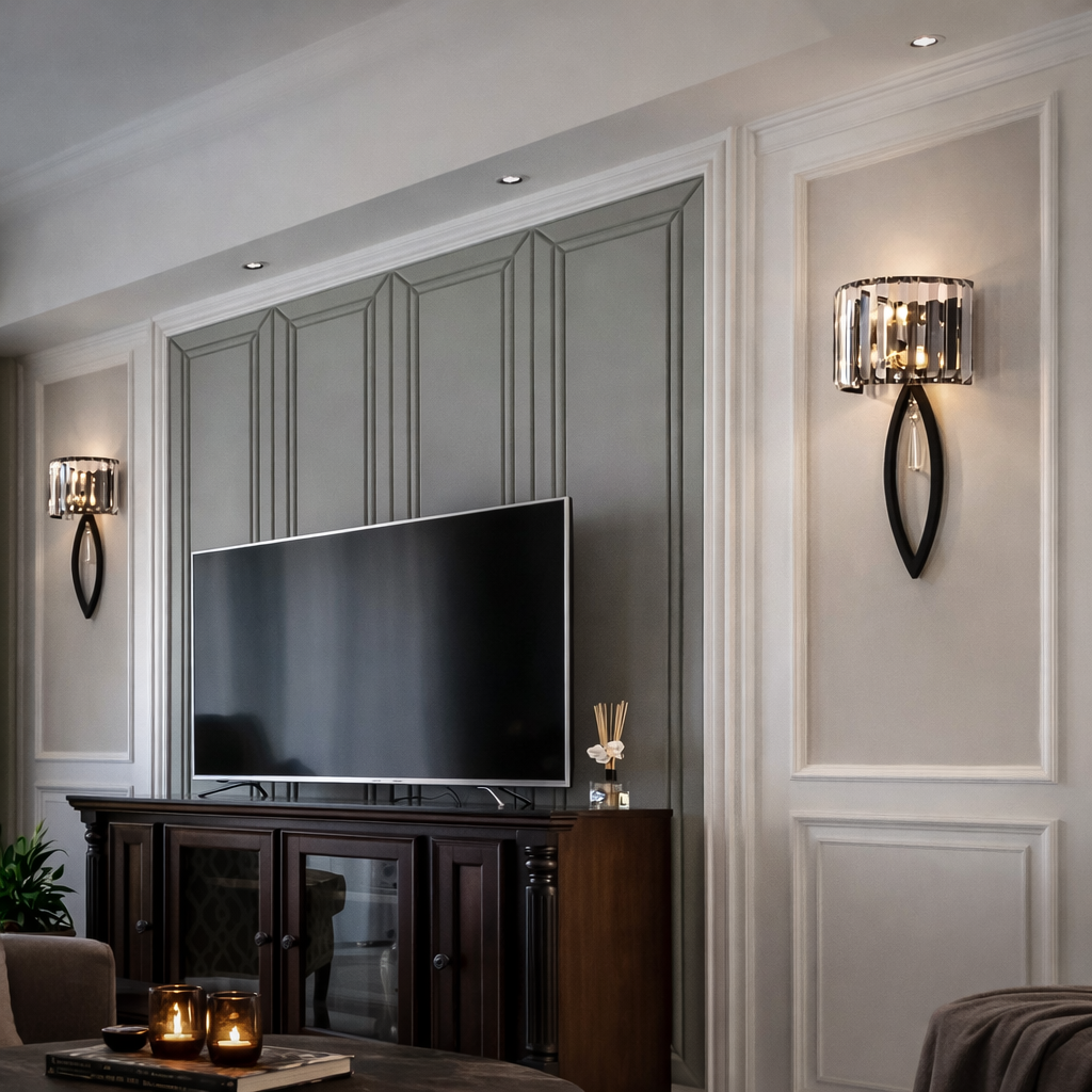 Veloria Crystal Sconces Wall Light