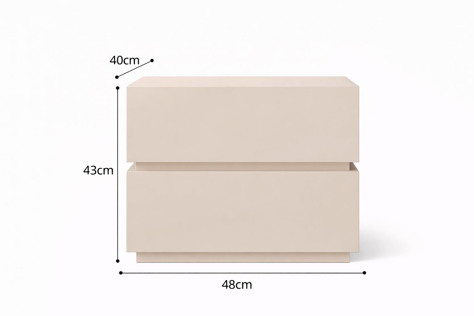 MonoEdge Dressers Nightstand