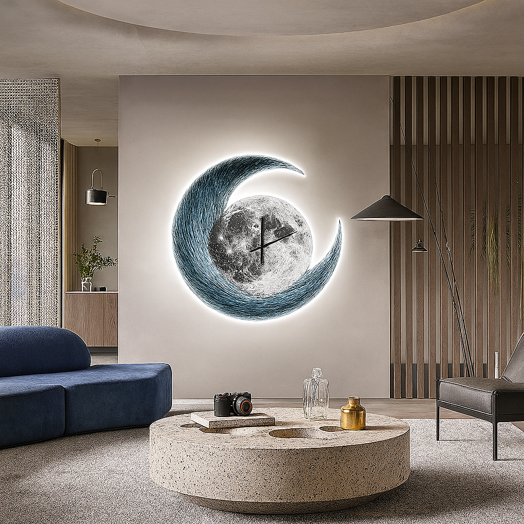 Obsidian Hour Wall Clock