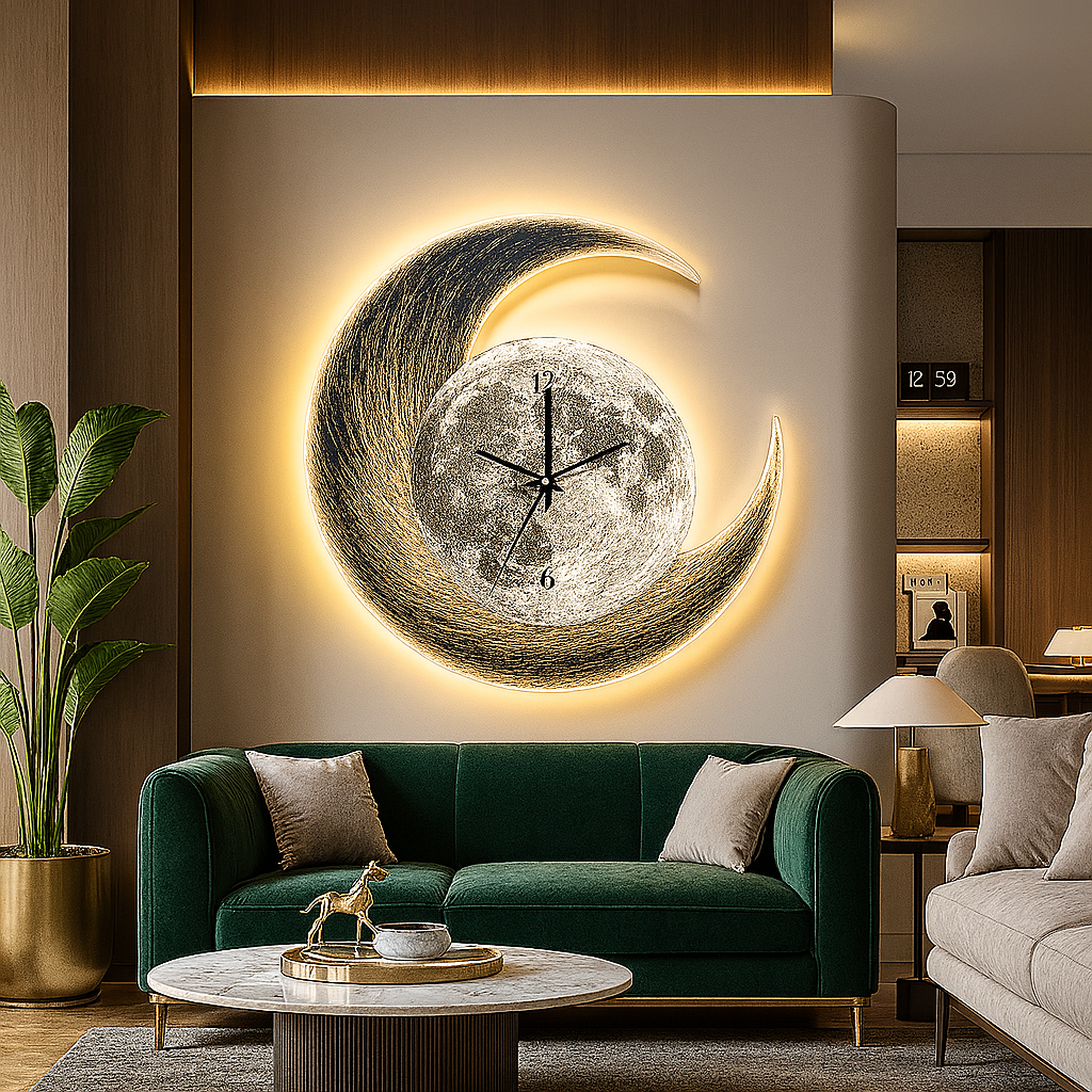 Obsidian Hour Wall Clock