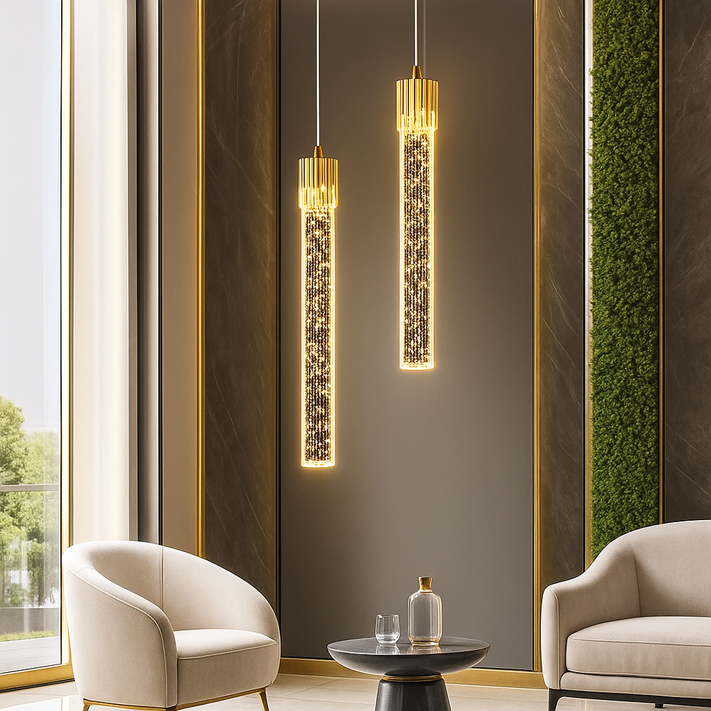 LuxeBrass Suspended Pendants Light