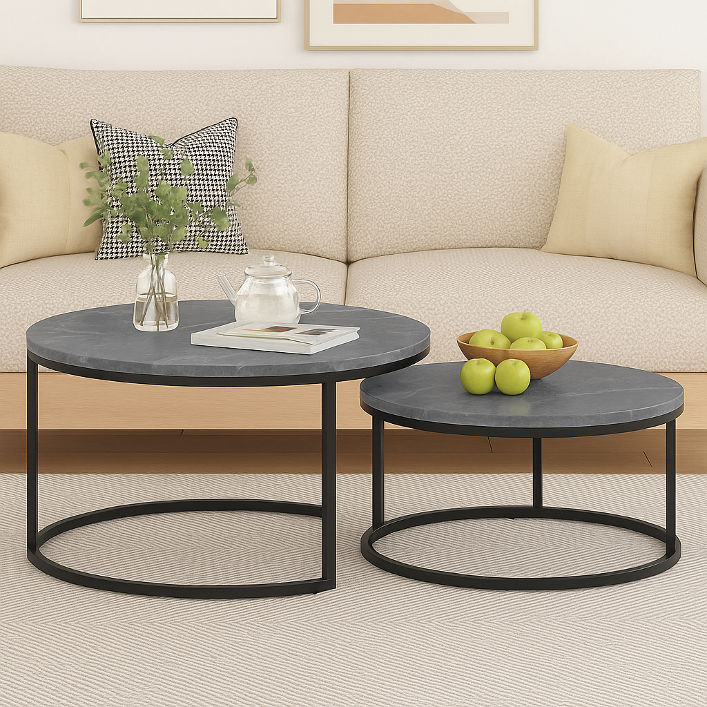 Round Coffee Tables Set