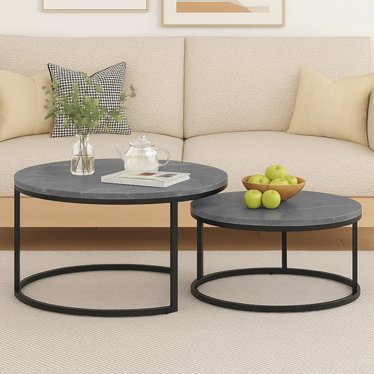 Round Coffee Tables Set