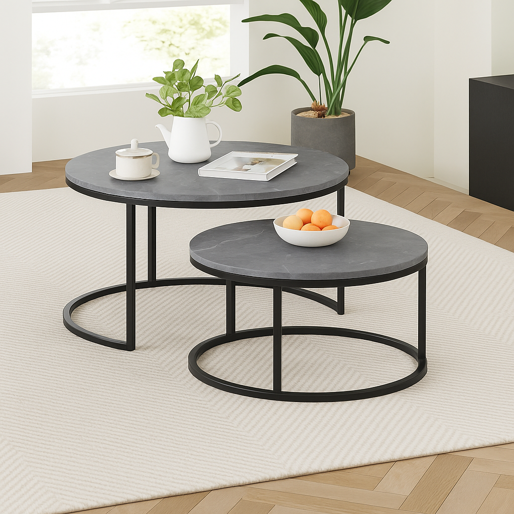 Round Coffee Tables Set