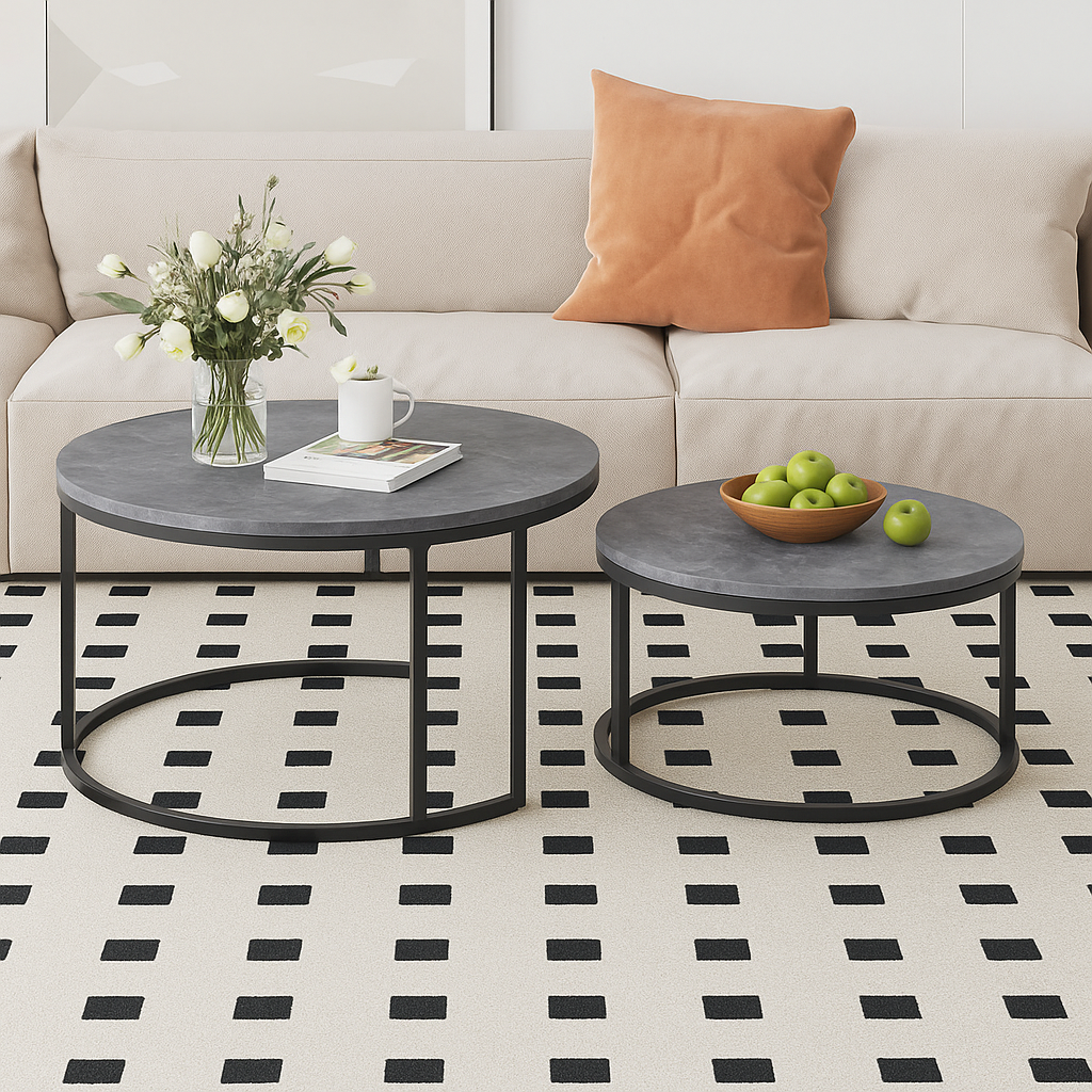 Round Coffee Tables Set