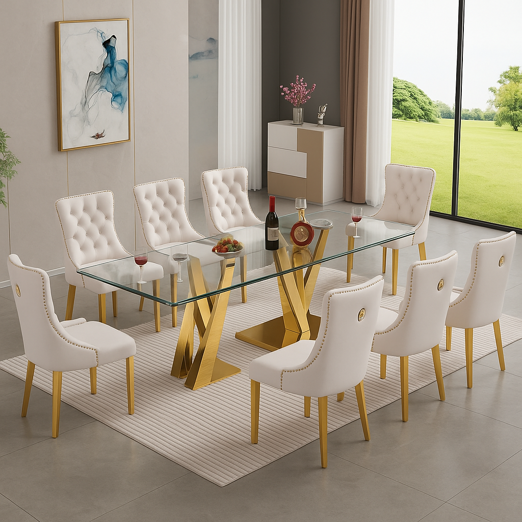 Faux Marble Dining Table