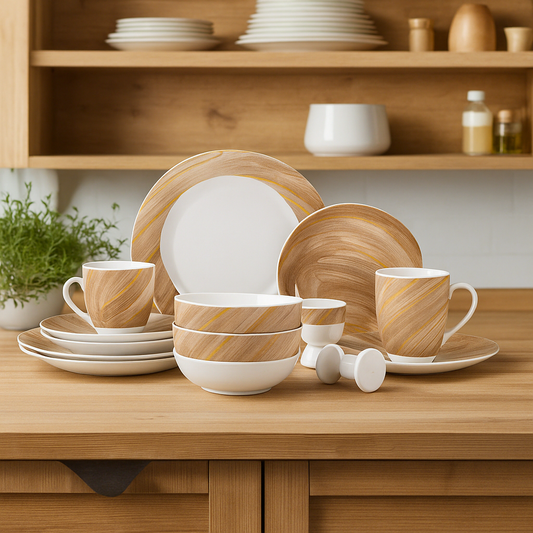 Floating Pattern Ceramic Dinnerware Set