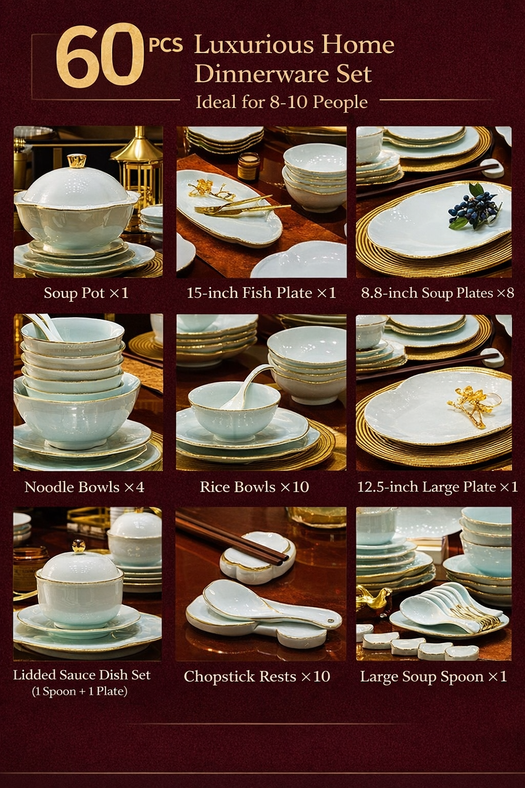 Aurelion Porcelain Dinnerware