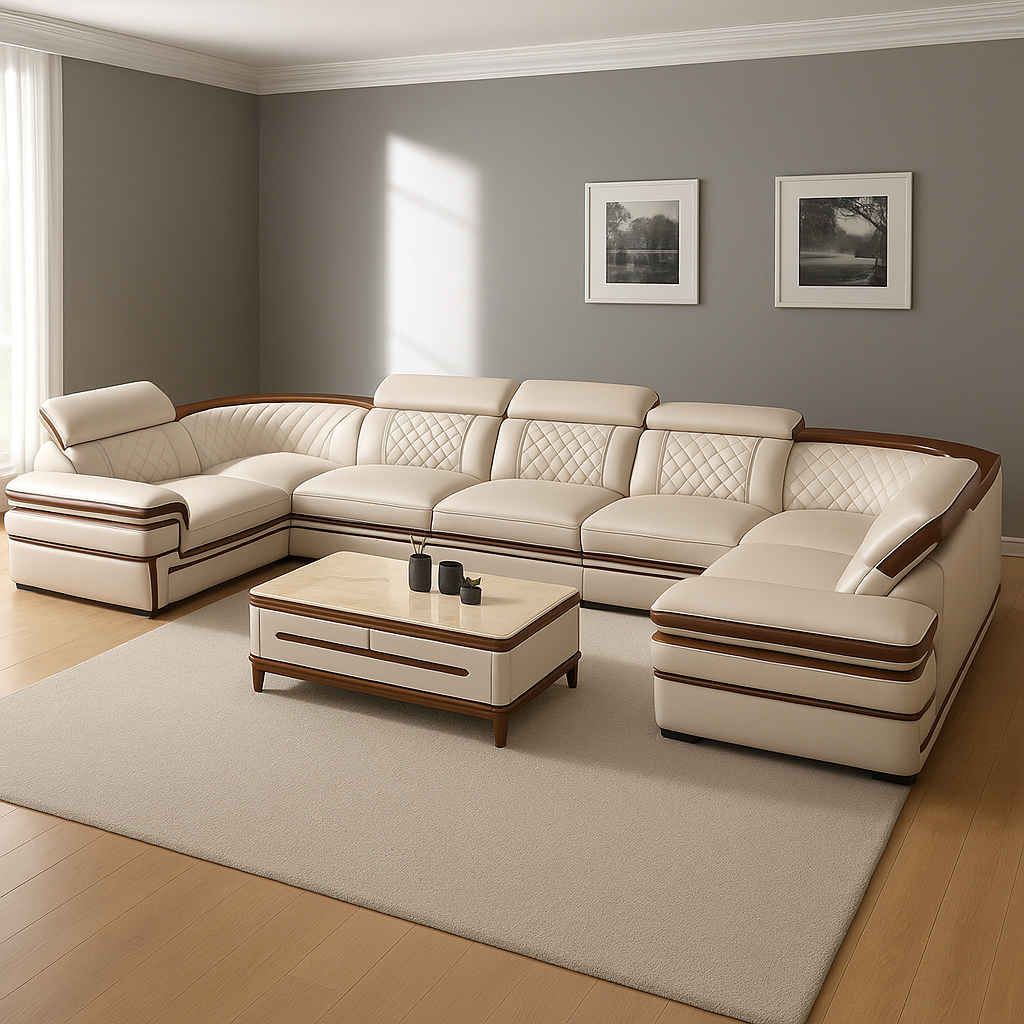 Siena Premium Italian Genuine Leather Sofa
