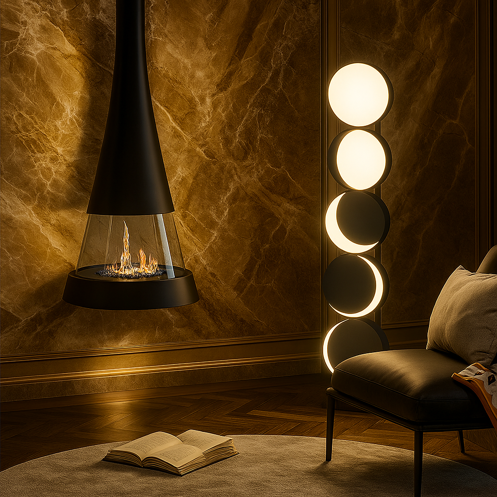 Rumi Tower Floor Lamps