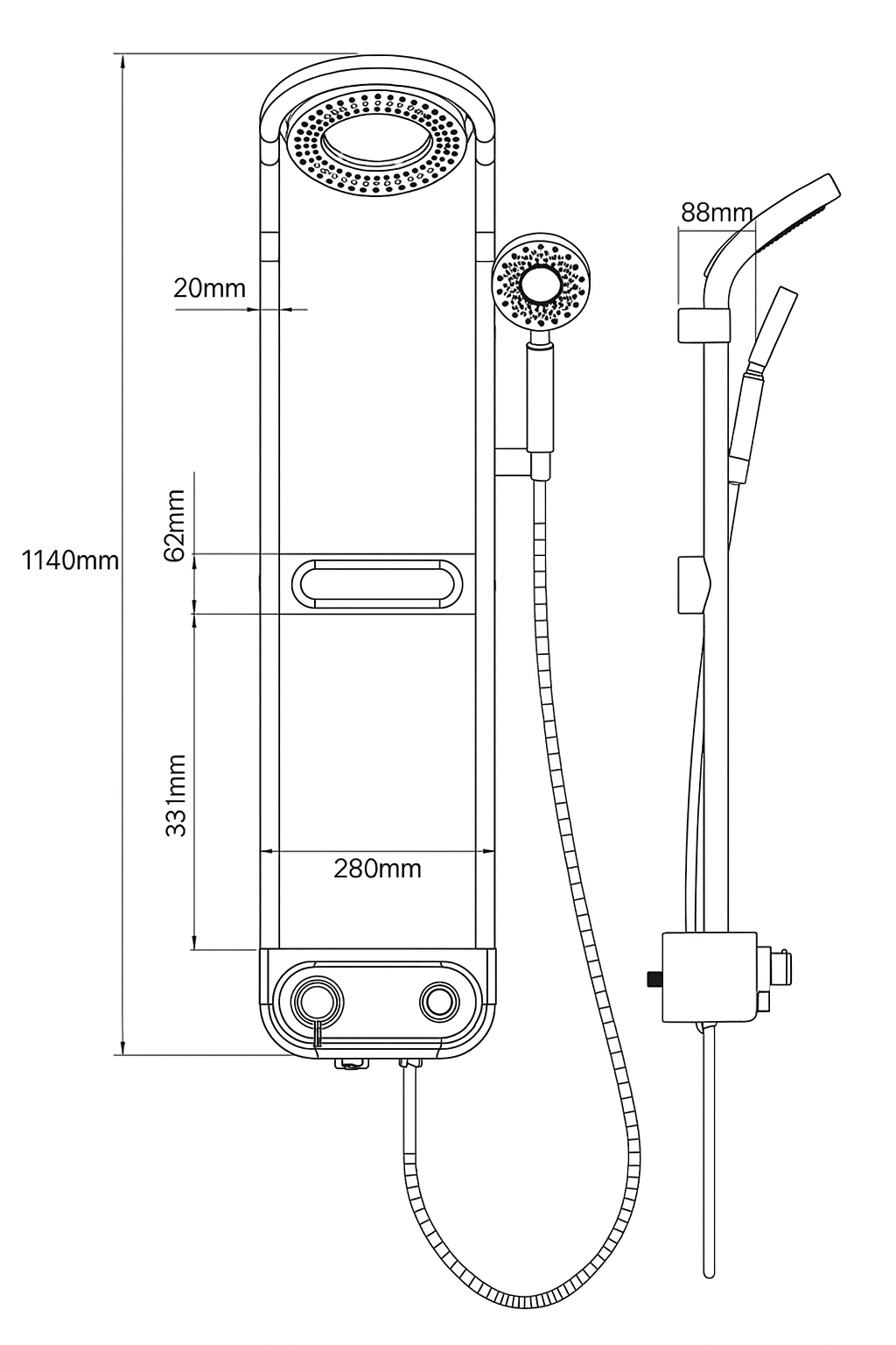 Aqua di Roma Shower & Faucet