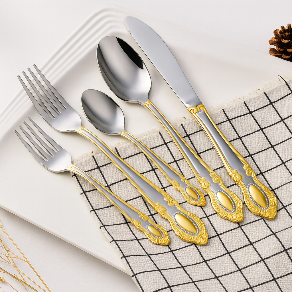Nefra Gold Cutlery Flatware