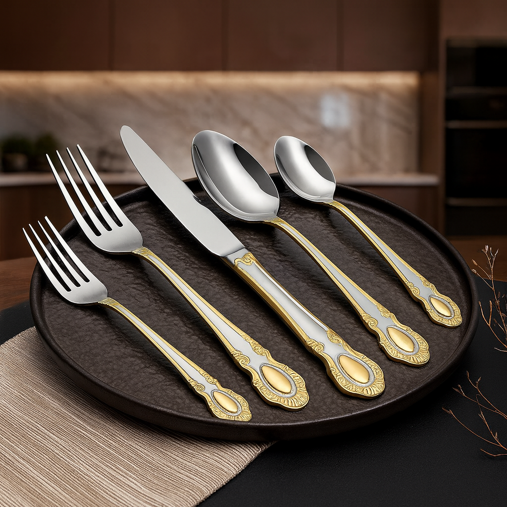 Nefra Gold Cutlery Flatware