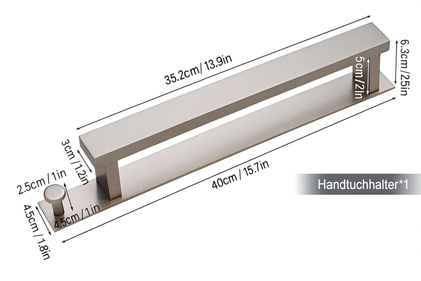 Siena Stretto Towel Bars