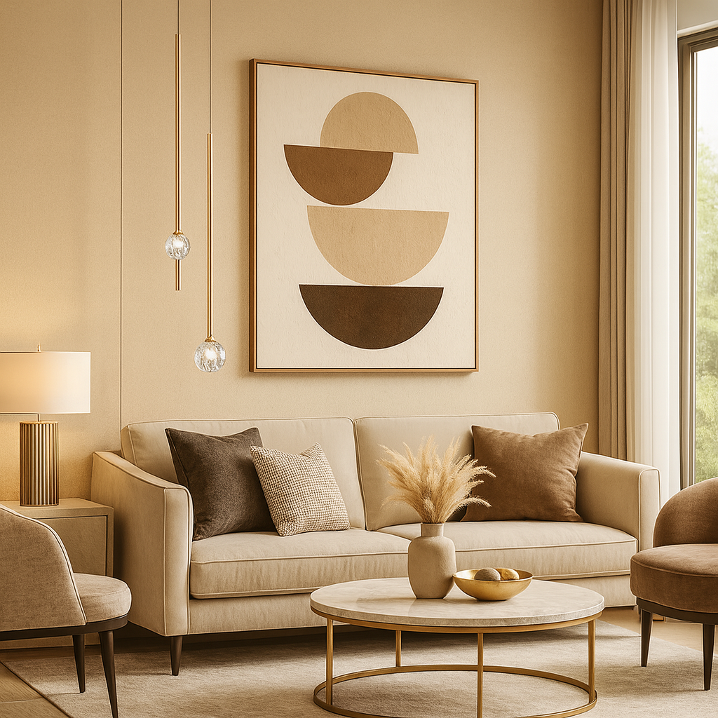 Golden Halo Glass Pendants Lights