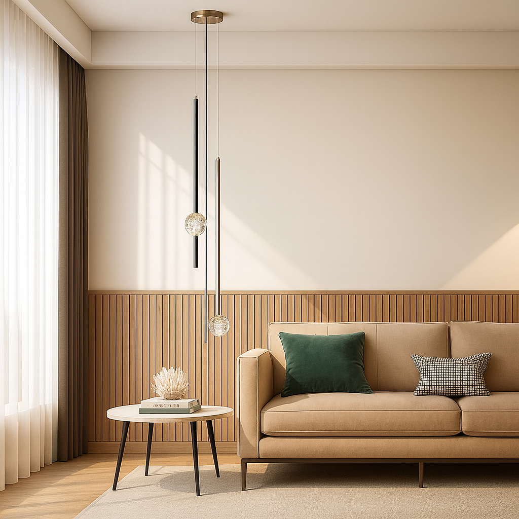 Golden Halo Glass Pendants Lights