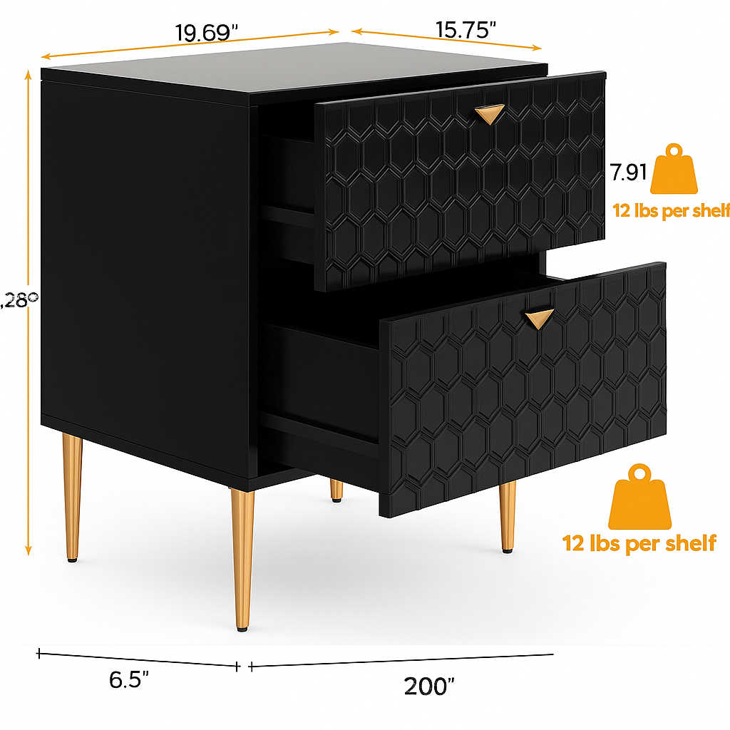 Palermo Velluto Dressers & Nightstands