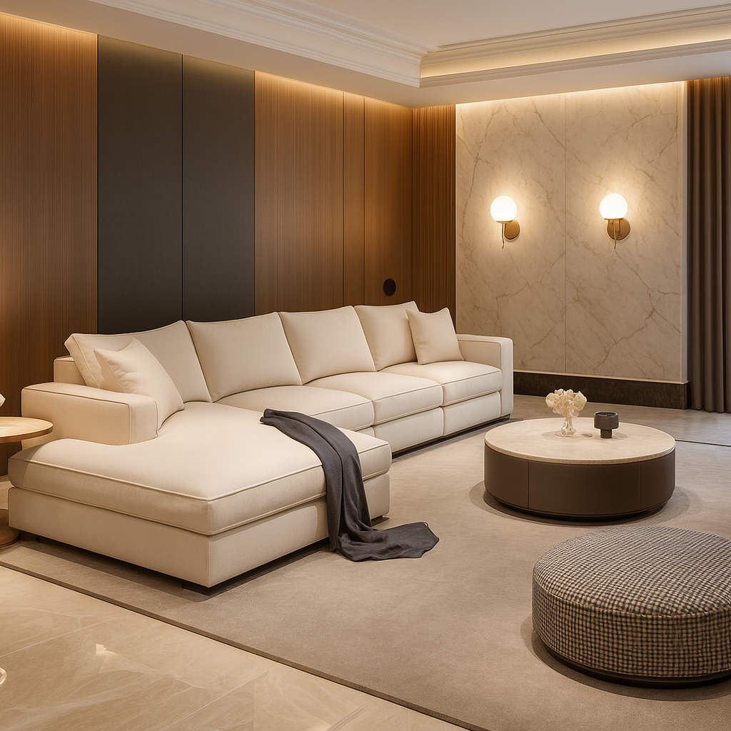 AriaNest Modern Boucle Sofa