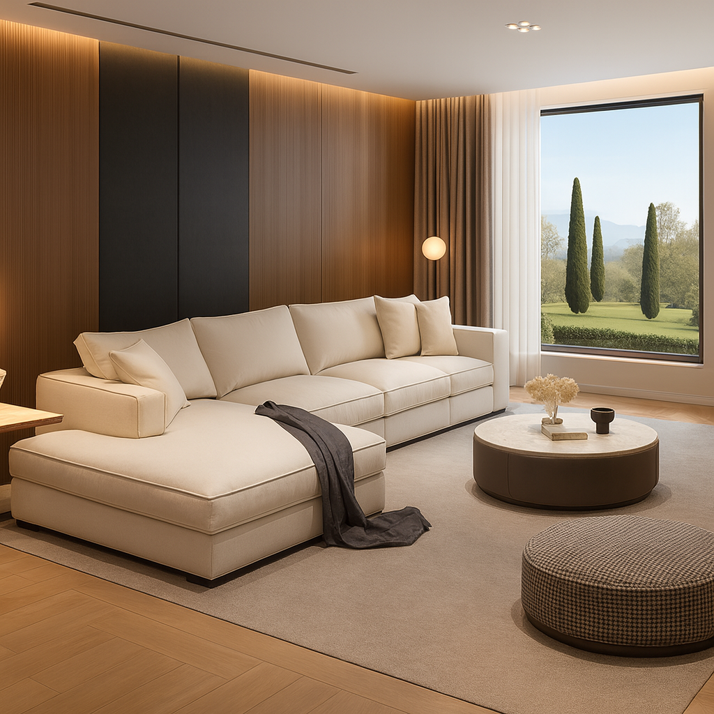 AriaNest Modern Boucle Sofa