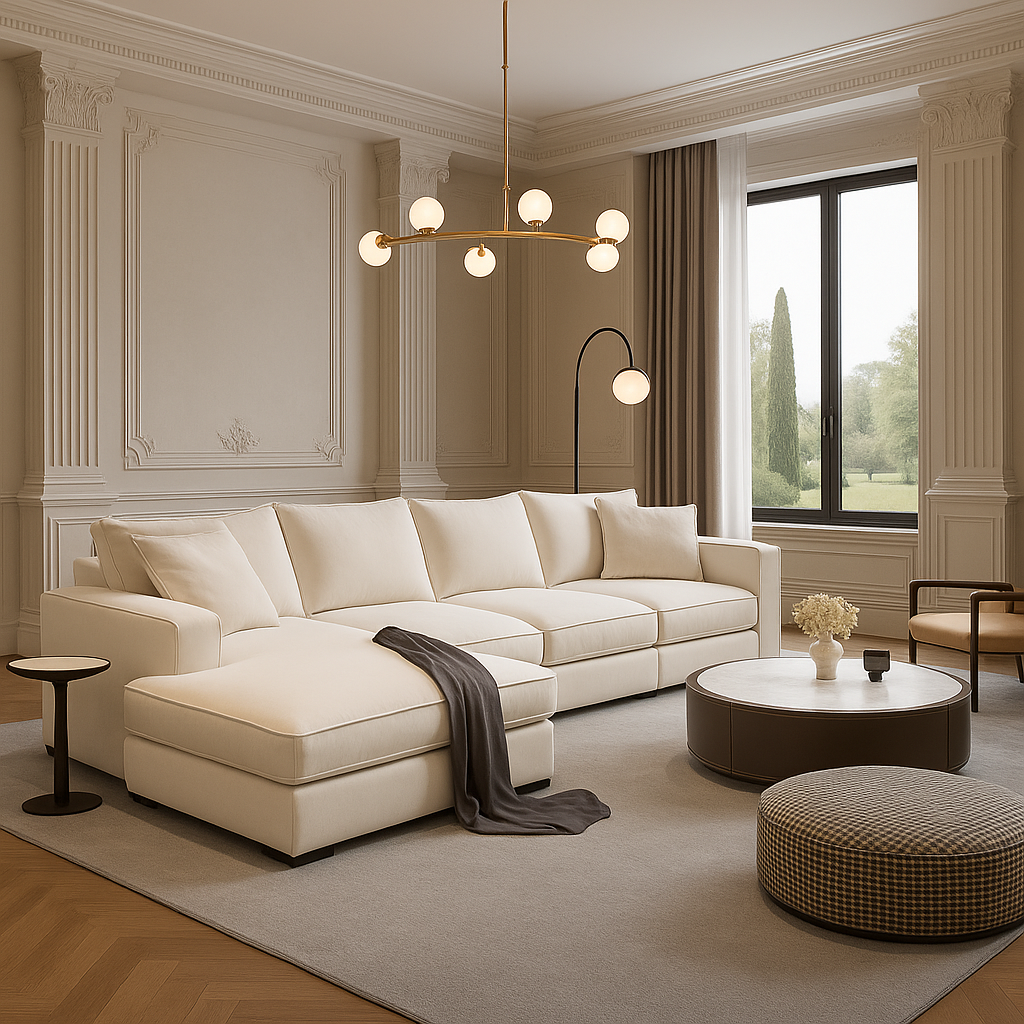 AriaNest Modern Boucle Sofa