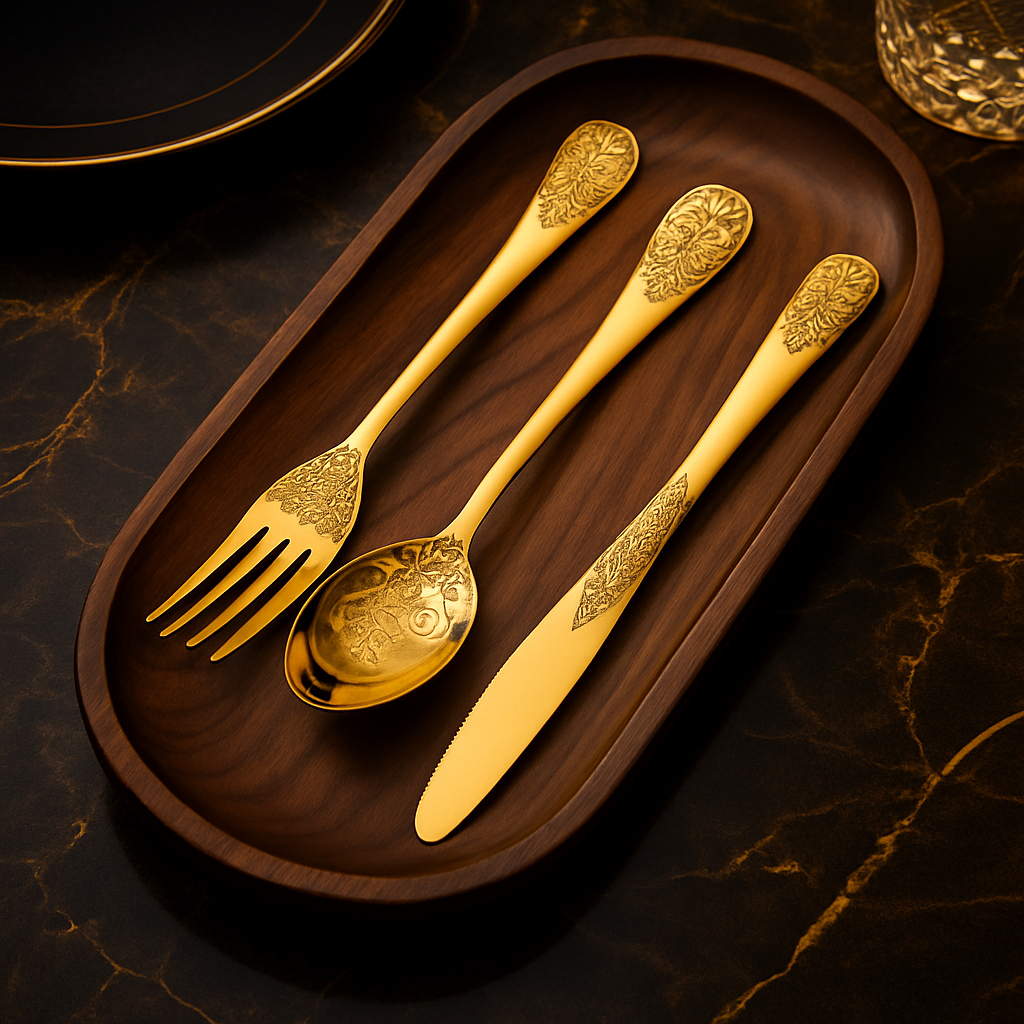 Vintage Engraving Flatware