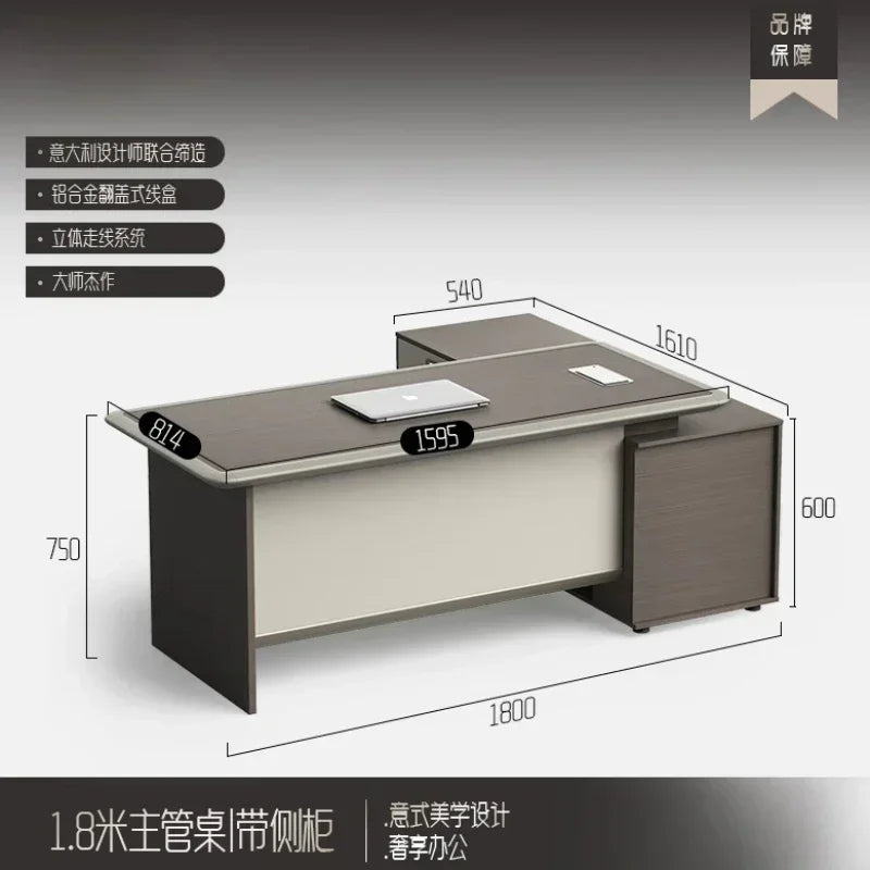 Supervisor Office General Manager Boss Desk Study Computer Desks Motion Gaming Table Offices Sedentary Tables Filing Cabinets