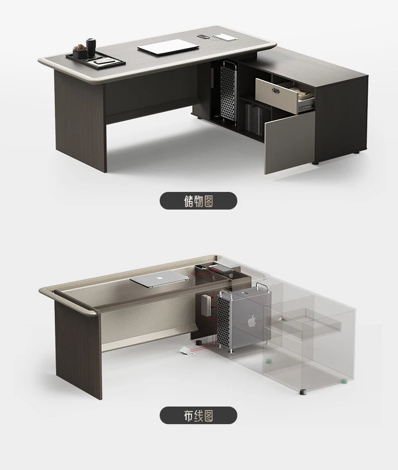 Supervisor Office General Manager Boss Desk Study Computer Desks Motion Gaming Table Offices Sedentary Tables Filing Cabinets