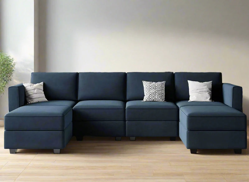 StorEase Oversized Modular U-Shaped Sectional Sofa