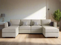 StorEase Oversized Modular U-Shaped Sectional Sofa