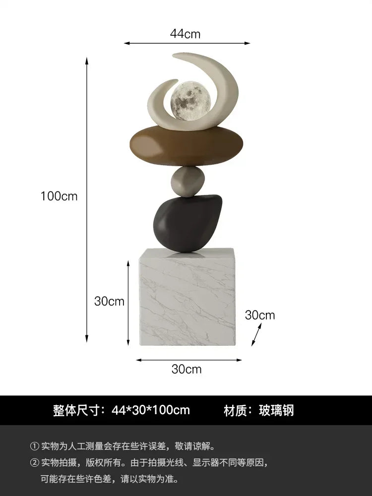 A Large Floor Lamp Living Room Office Decorations Nordic Home Decor Sculptures & Statuette Aesthetic Interior Accessories