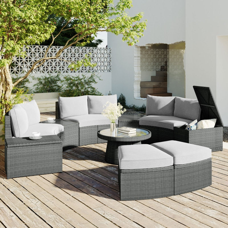 Oasis Retreat 10-Piece Outdoor Seating Set