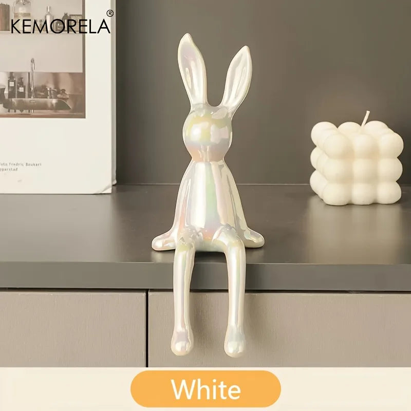 Sitting Rabbit Statue Luxury Decoration